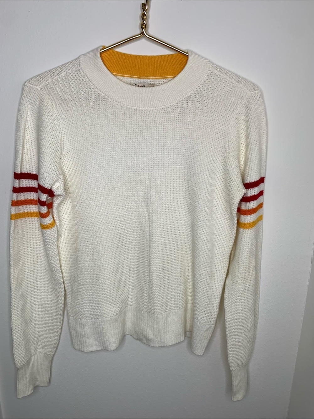 Faherty sweater varsity small throwback flannel cotton/cashmere blend WYF2214